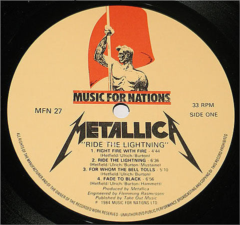 Metallica - Ride The Lightning.