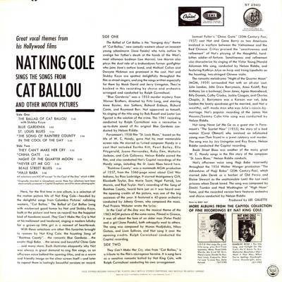 Cole, Nat King - Sings His Songs From Cat Ballou.