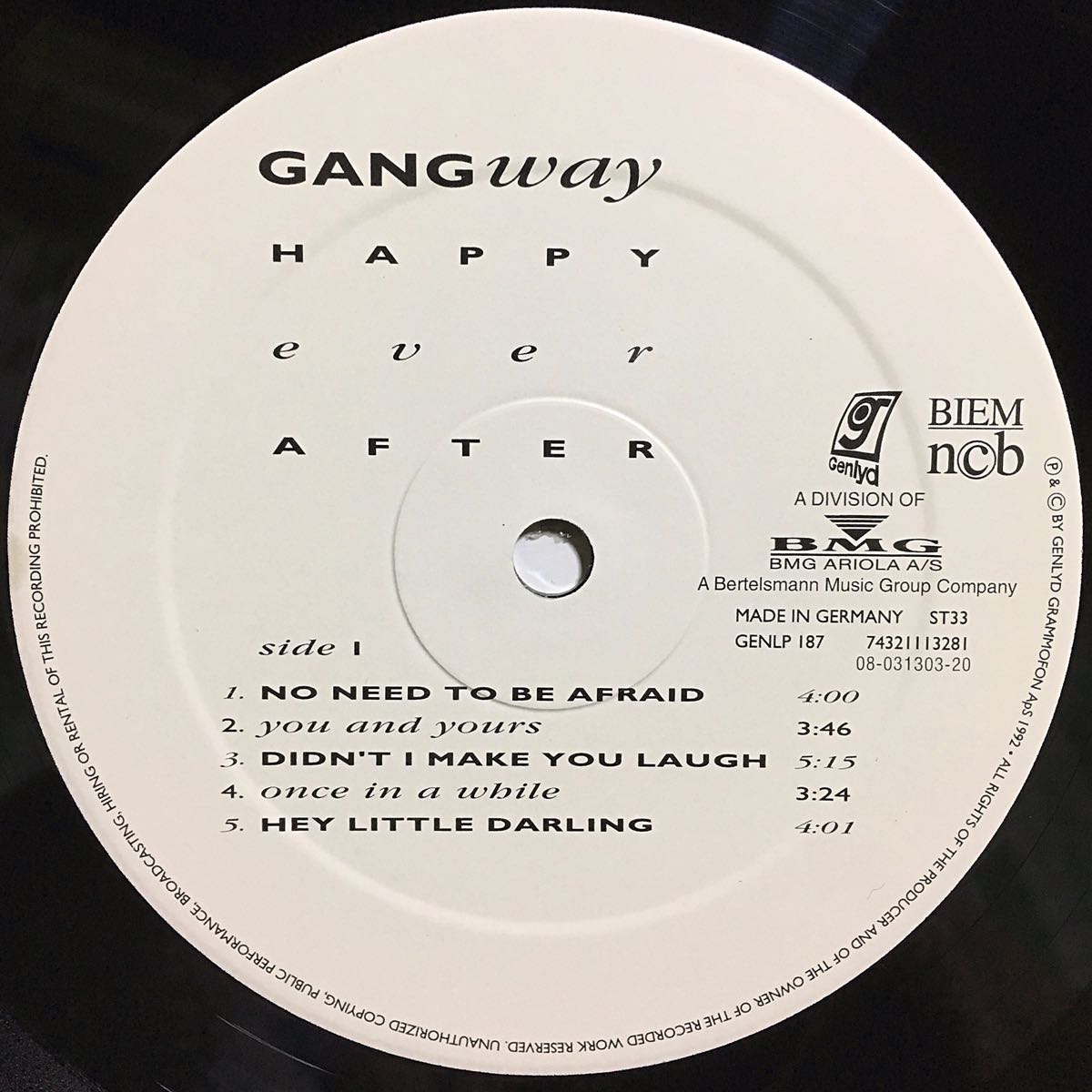 Gangway ‎– Happy Ever After